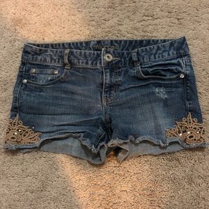 Denim shorts